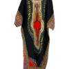 Robe caftan noire dashiki